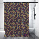 Tribal Native Indian Pattern Print Shower Curtain