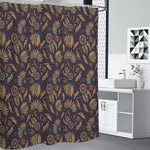 Tribal Native Indian Pattern Print Shower Curtain