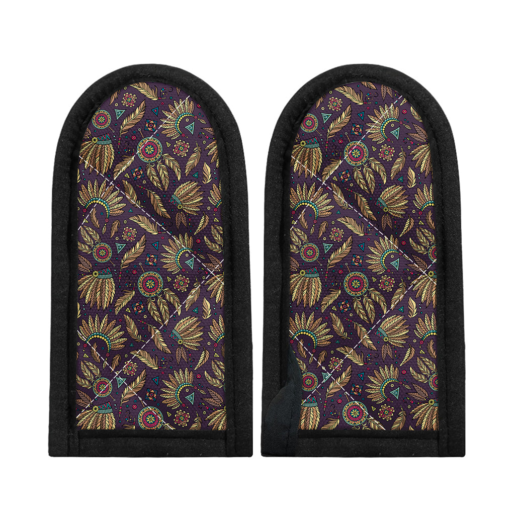 Tribal Native Indian Pattern Print Skillet Handle Cover