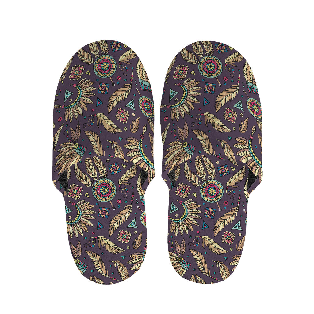 Tribal Native Indian Pattern Print Slippers