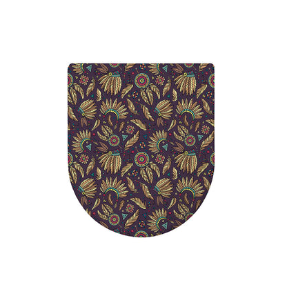 Tribal Native Indian Pattern Print Toilet Lid Cover