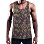 Tribal Native Indian Pattern Print Training Tank Top