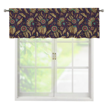 Tribal Native Indian Pattern Print Window Valance