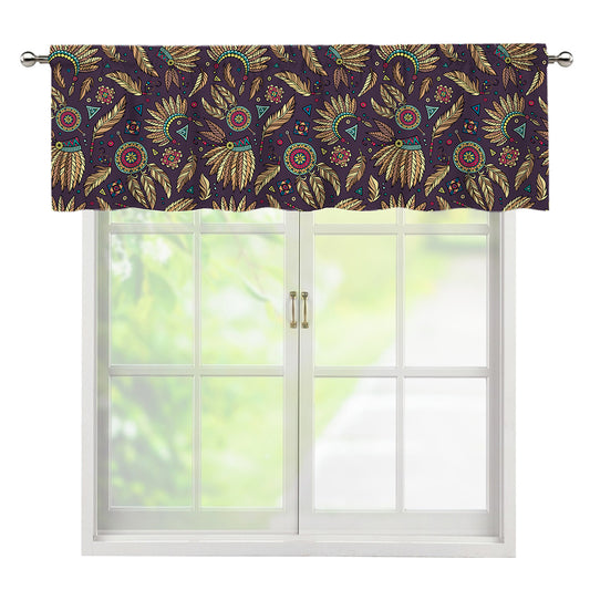 Tribal Native Indian Pattern Print Window Valance