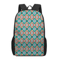 Tribal Navajo Pattern Print 17 Inch Backpack
