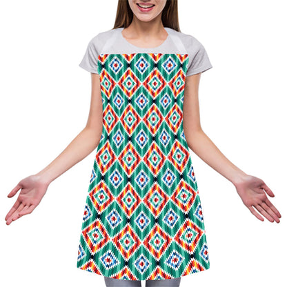 Tribal Navajo Pattern Print Adjustable Apron