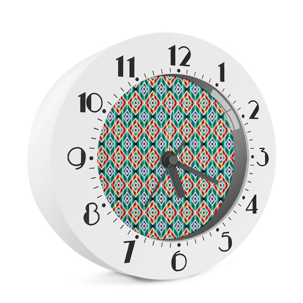 Tribal Navajo Pattern Print Alarm Clock