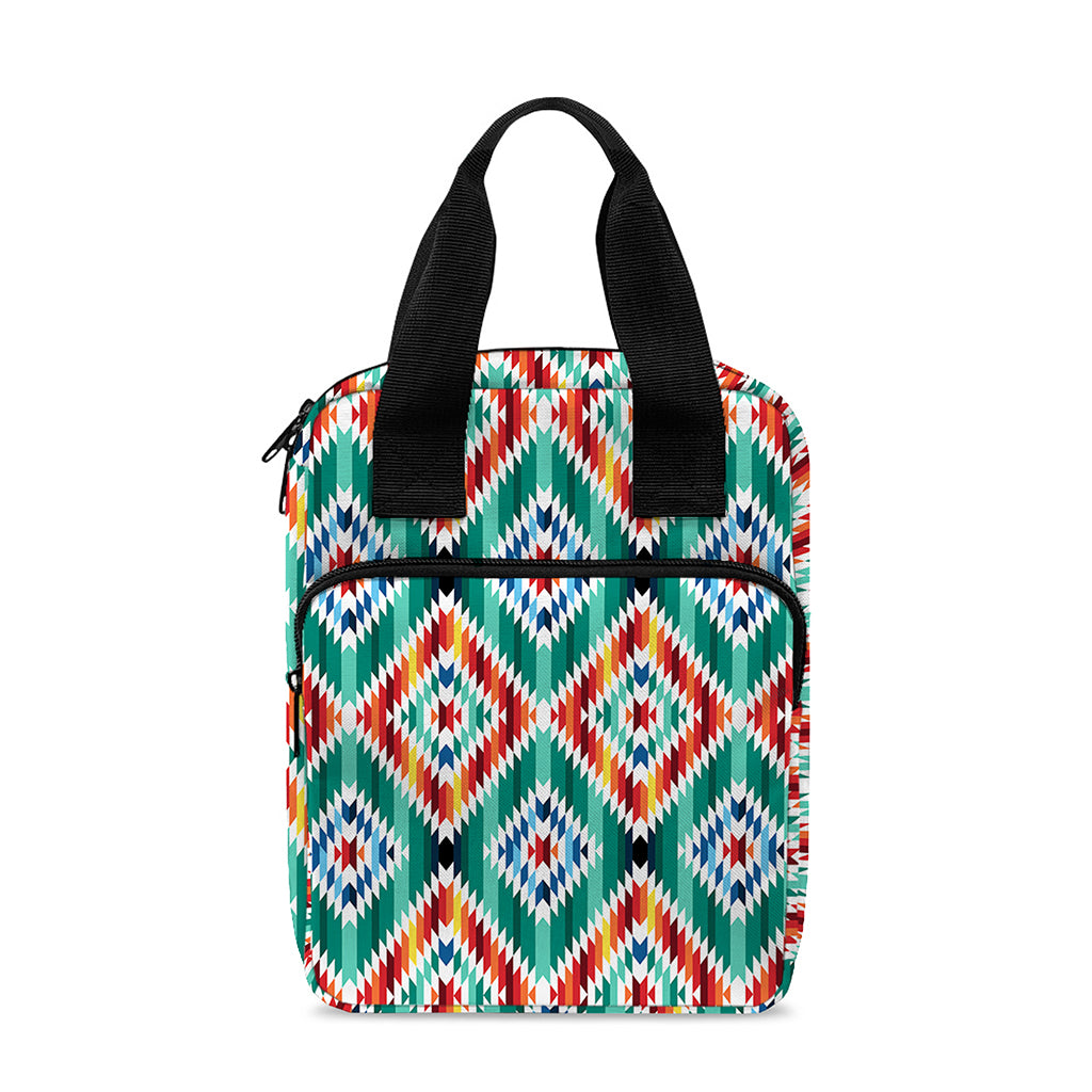Tribal Navajo Pattern Print Bible Tote Bag