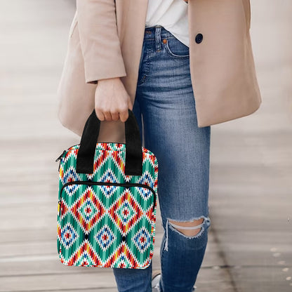 Tribal Navajo Pattern Print Bible Tote Bag