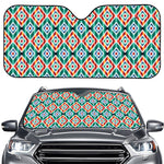 Tribal Navajo Pattern Print Car Windshield Sun Shade