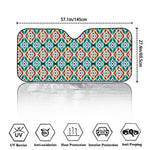 Tribal Navajo Pattern Print Car Windshield Sun Shade