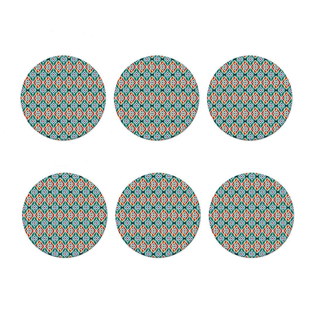 Tribal Navajo Pattern Print Coaster Set