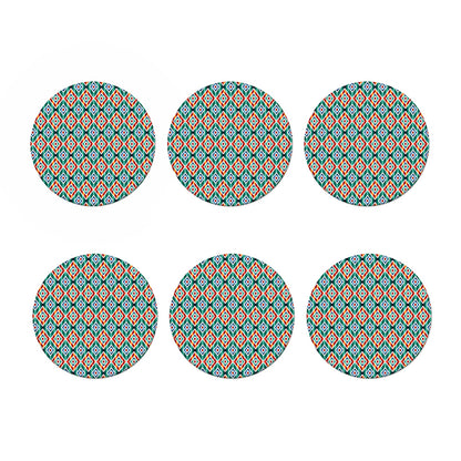 Tribal Navajo Pattern Print Coaster Set