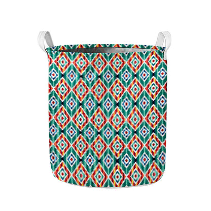 Tribal Navajo Pattern Print Collapsible Laundry Basket