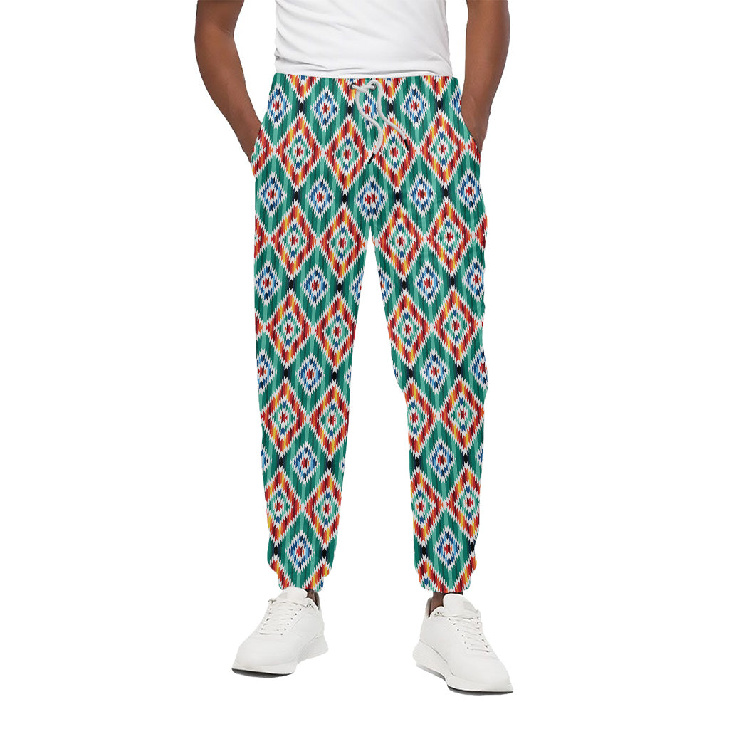 Tribal Navajo Pattern Print Cotton Pants