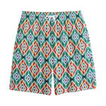 Tribal Navajo Pattern Print Cotton Shorts
