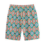 Tribal Navajo Pattern Print Cotton Shorts