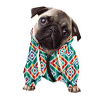 Tribal Navajo Pattern Print Dog Zip Up Hoodie