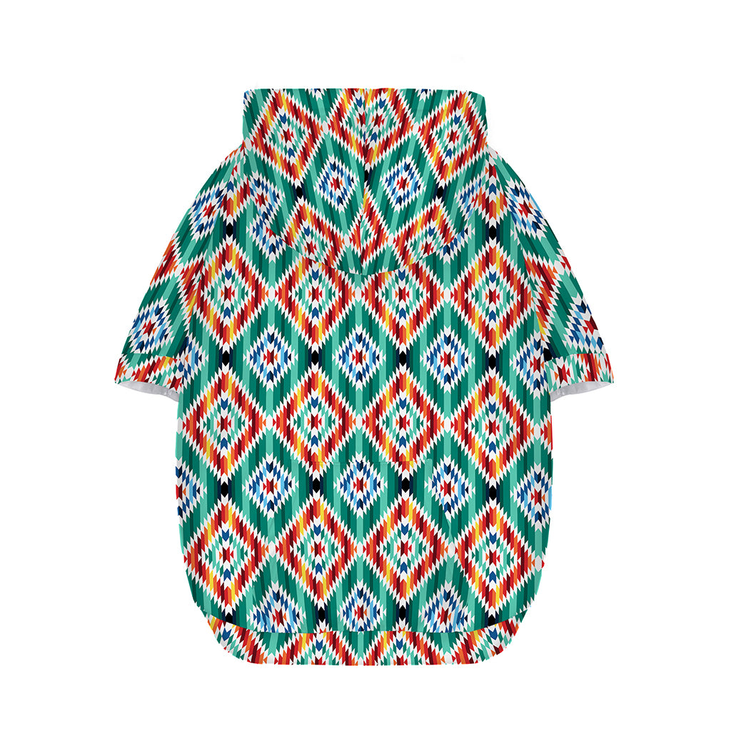 Tribal Navajo Pattern Print Dog Zip Up Hoodie