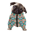 Tribal Navajo Pattern Print Dog Zip Up Jacket