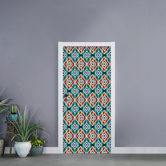 Tribal Navajo Pattern Print Door Sticker