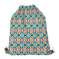 Tribal Navajo Pattern Print Drawstring Bag