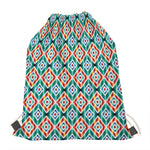 Tribal Navajo Pattern Print Drawstring Bag