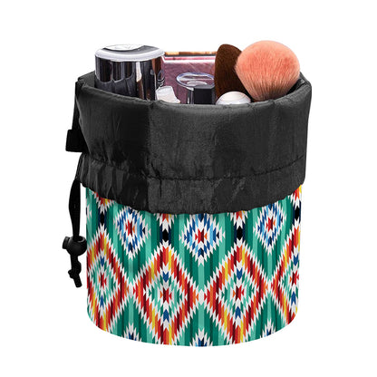 Tribal Navajo Pattern Print Drawstring Makeup Bag