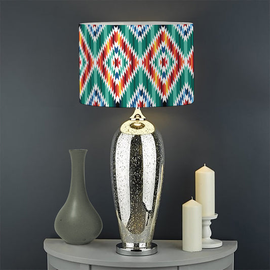 Tribal Navajo Pattern Print Drum Lamp Shade