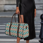 Tribal Navajo Pattern Print Duffle Bag