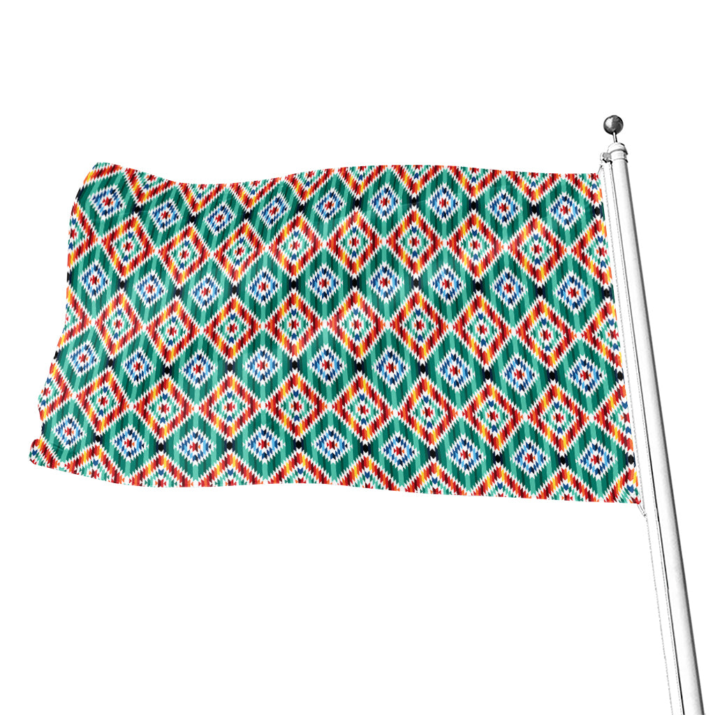 Tribal Navajo Pattern Print Flag