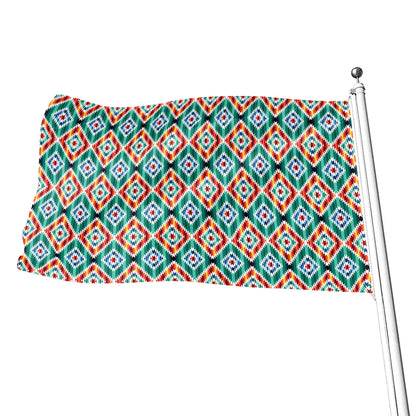 Tribal Navajo Pattern Print Flag