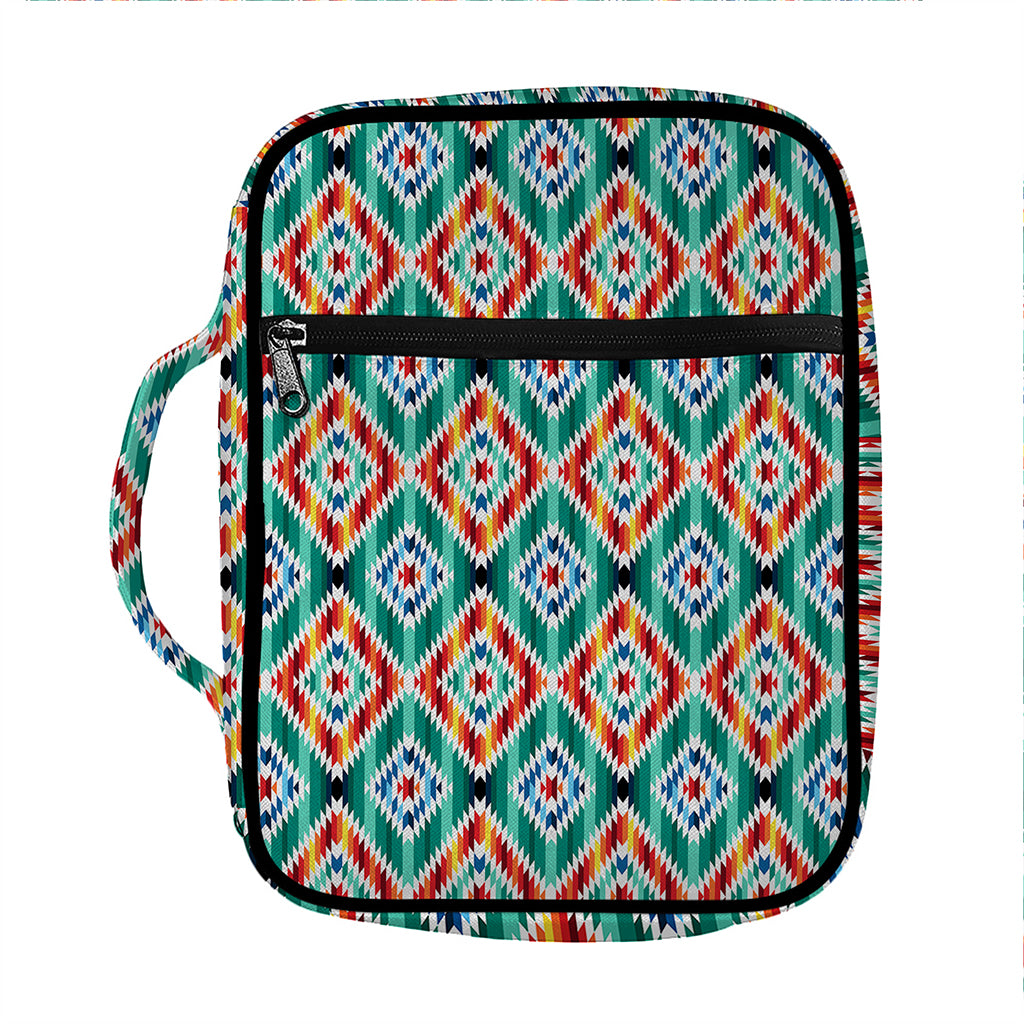 Tribal Navajo Pattern Print Front Pocket Bible Bag