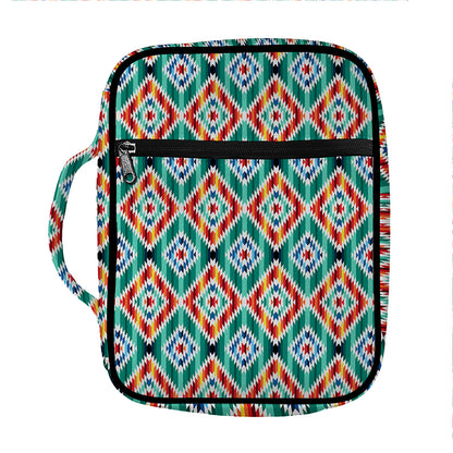 Tribal Navajo Pattern Print Front Pocket Bible Bag