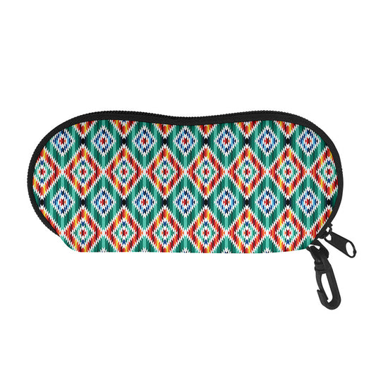 Tribal Navajo Pattern Print Glasses Case