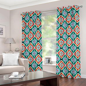 Tribal Navajo Pattern Print Grommet Curtains