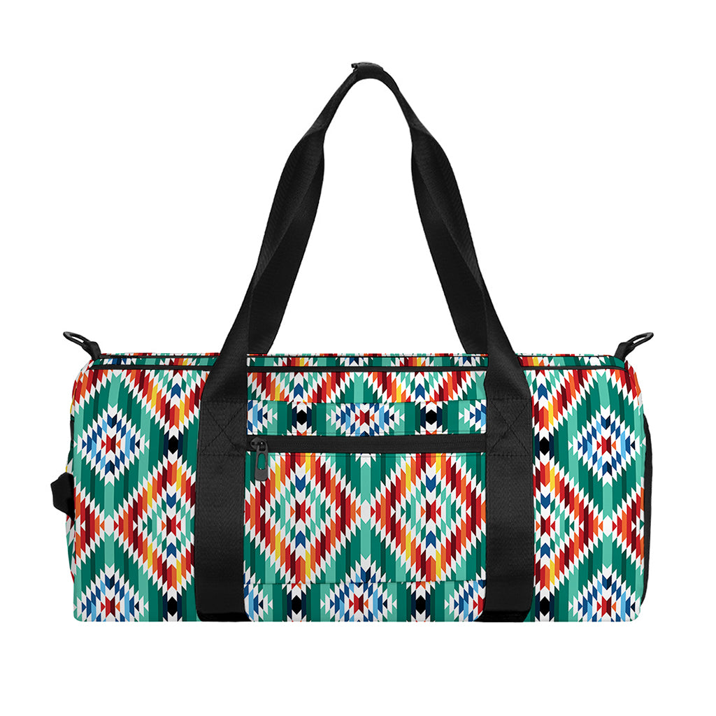 Tribal Navajo Pattern Print Gym Bag