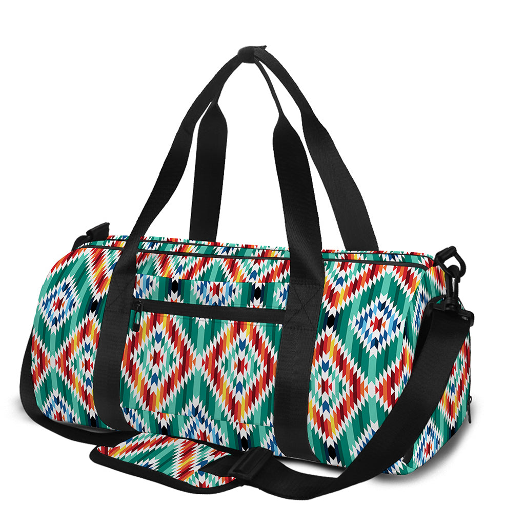 Tribal Navajo Pattern Print Gym Bag