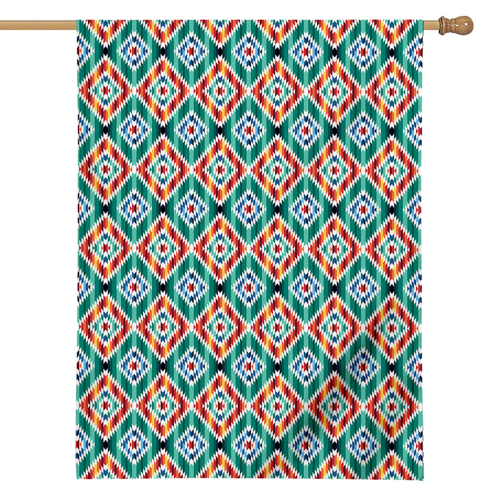 Tribal Navajo Pattern Print House Flag