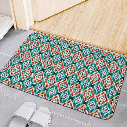 Tribal Navajo Pattern Print Indoor Door Mat