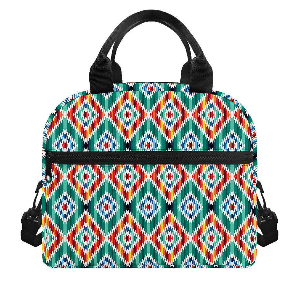 Tribal Navajo Pattern Print Insulated Lunch Bag
