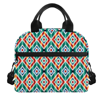 Tribal Navajo Pattern Print Insulated Lunch Bag