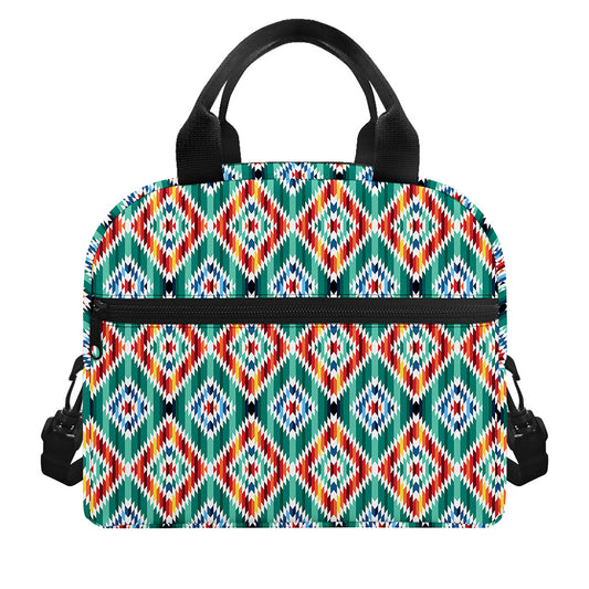 Tribal Navajo Pattern Print Insulated Lunch Bag