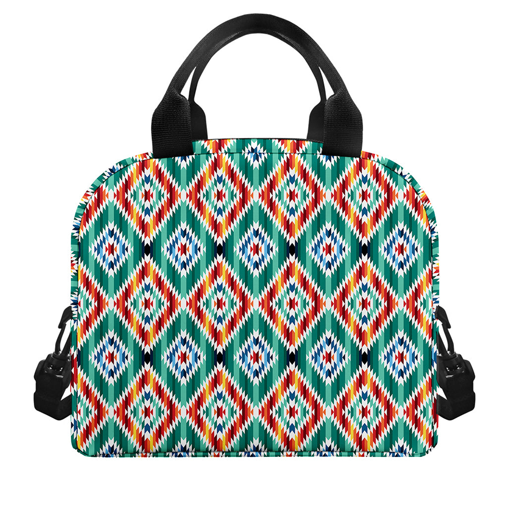 Tribal Navajo Pattern Print Insulated Lunch Bag