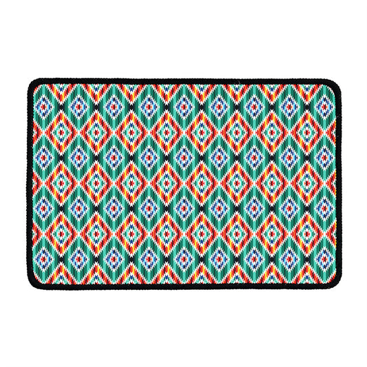 Tribal Navajo Pattern Print Kitchen Mat