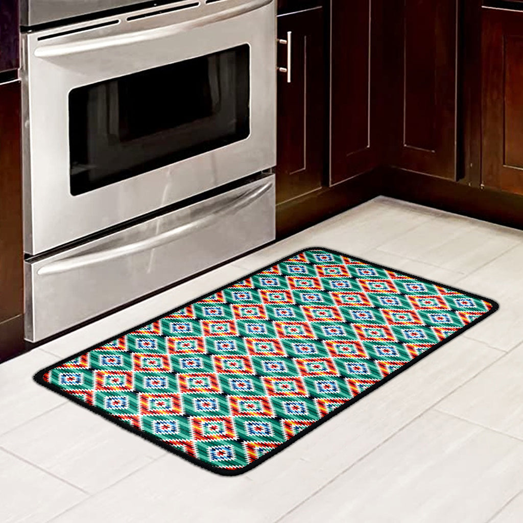 Tribal Navajo Pattern Print Kitchen Mat