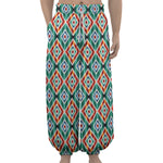 Tribal Navajo Pattern Print Lantern Pants