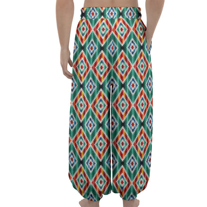 Tribal Navajo Pattern Print Lantern Pants