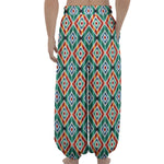 Tribal Navajo Pattern Print Lantern Pants
