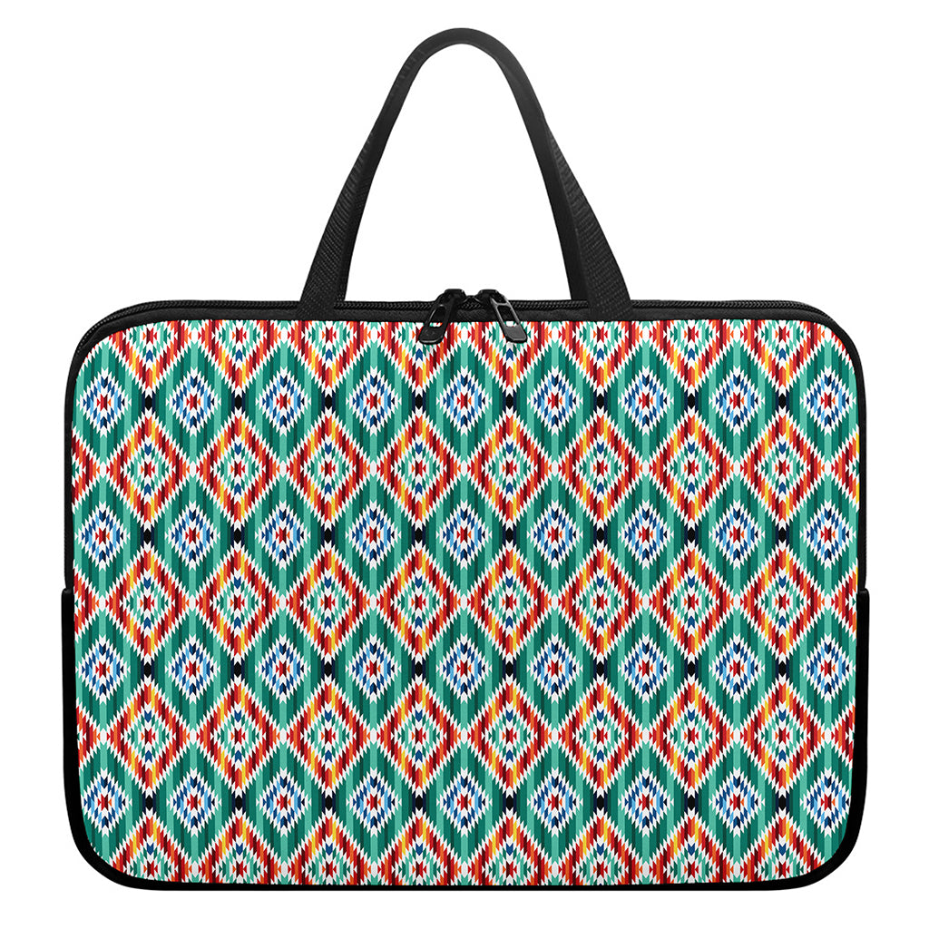 Tribal Navajo Pattern Print Laptop Sleeve With Handle